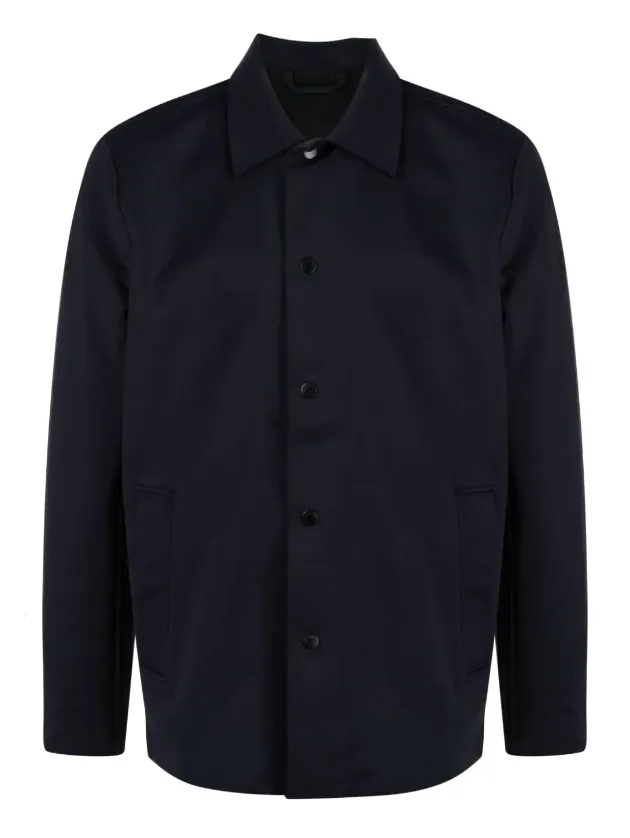 Alpha Tauri WROTE logo button-up shirt jacket