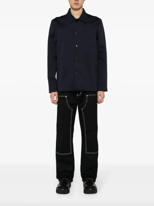 Alpha Tauri WROTE logo button-up shirt jacket