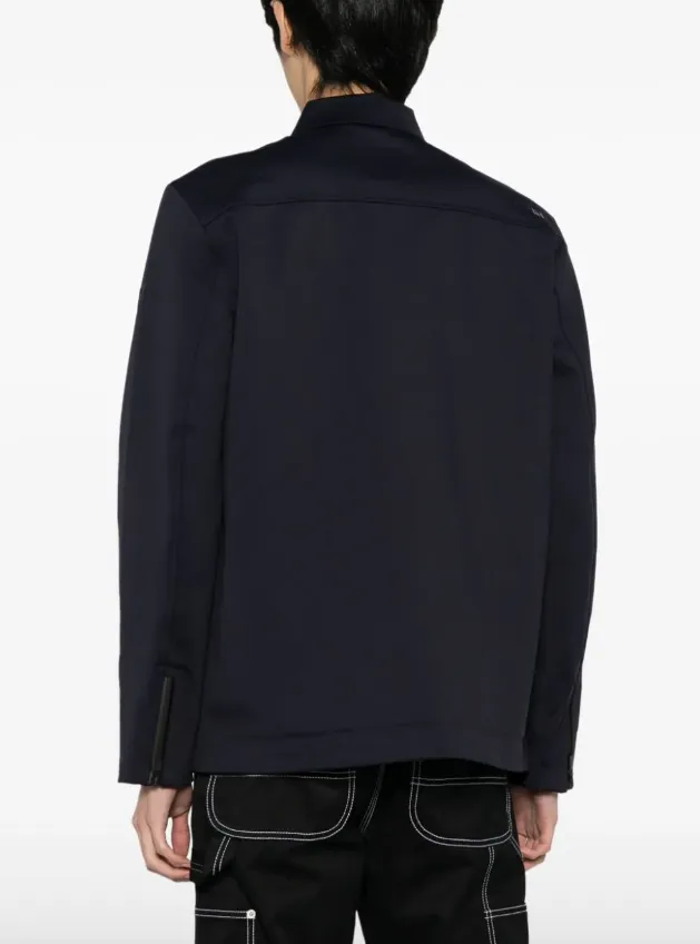 Alpha Tauri WROTE logo button-up shirt jacket