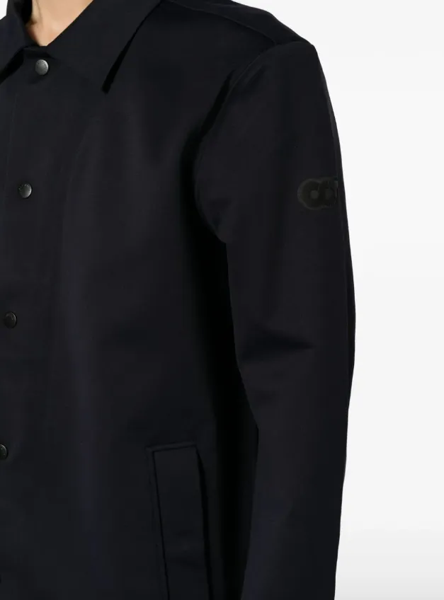 Alpha Tauri WROTE logo button-up shirt jacket
