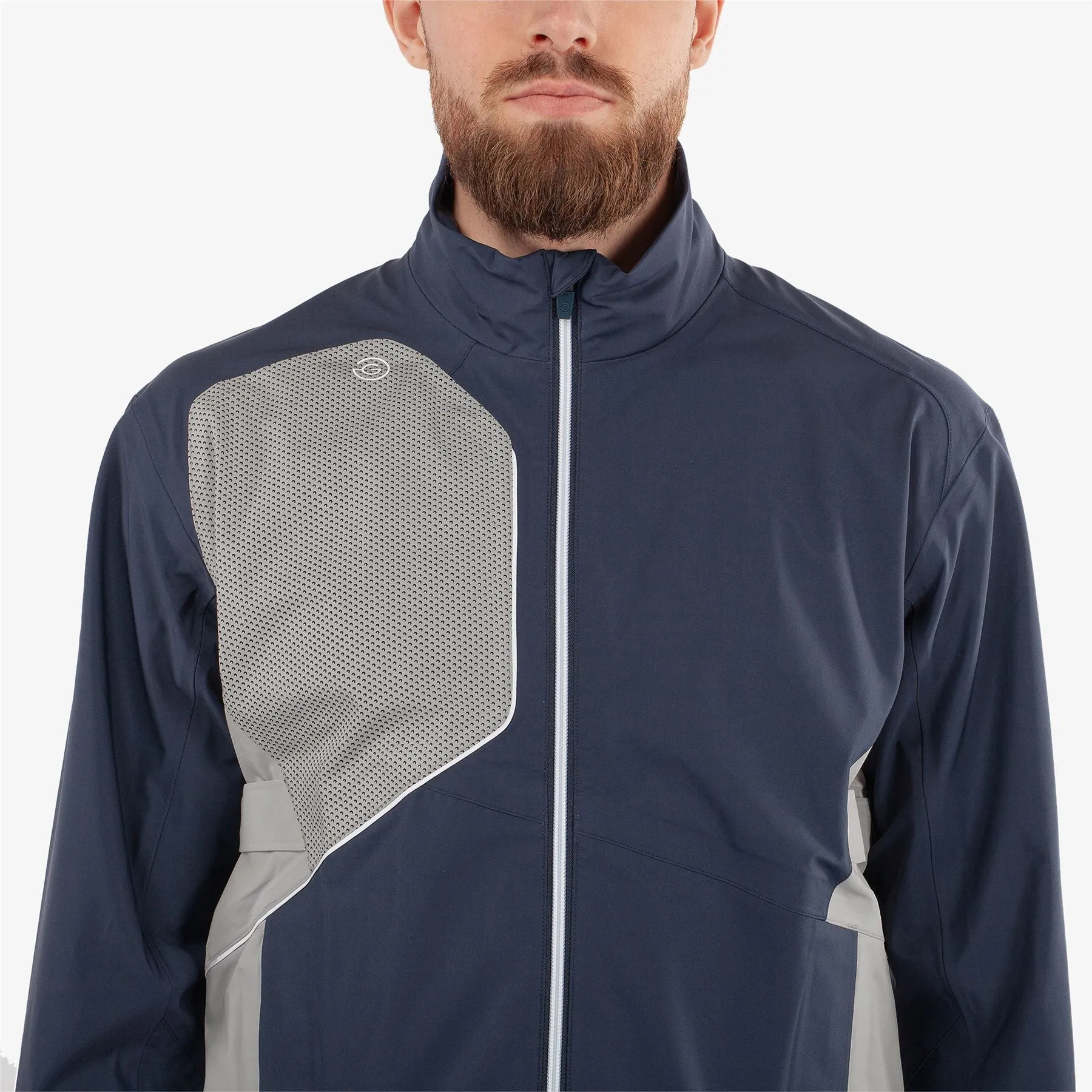Ames PERTEX Waterproof Jacket Navy/Cool Grey - AW24