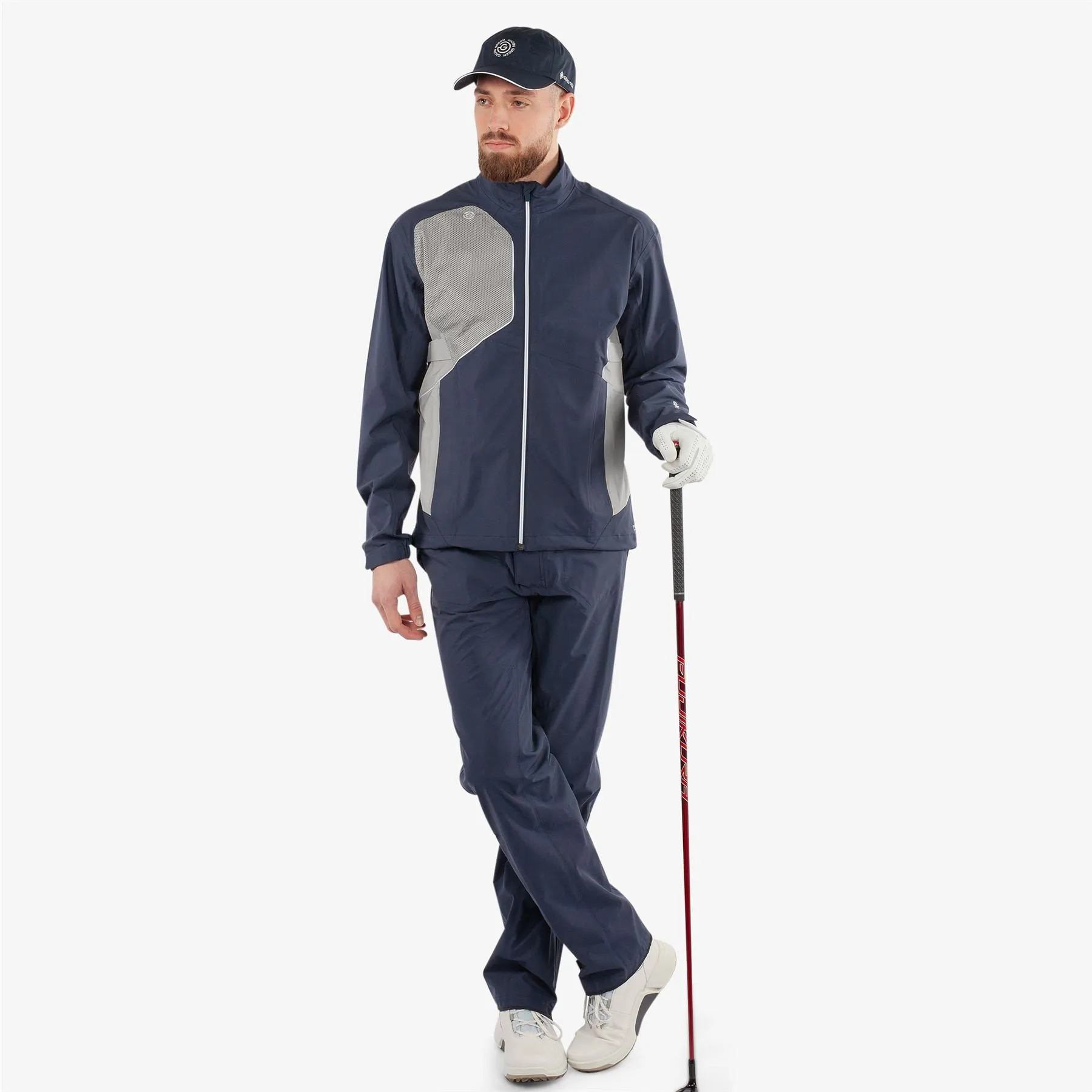 Ames PERTEX Waterproof Jacket Navy/Cool Grey - AW24