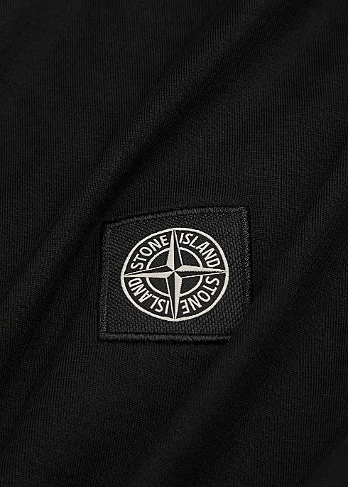 Black logo cotton T-shirt