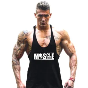 Optimized English title: Mens Sleeveless Bodybuilding Tank Top for Maximum Performance