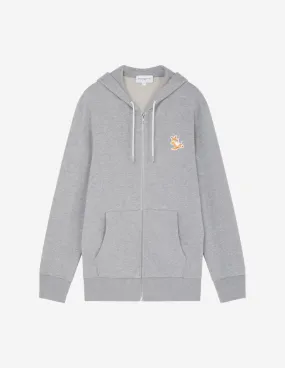 CHILLAX FOX PATCH ZIPPED HOODIE