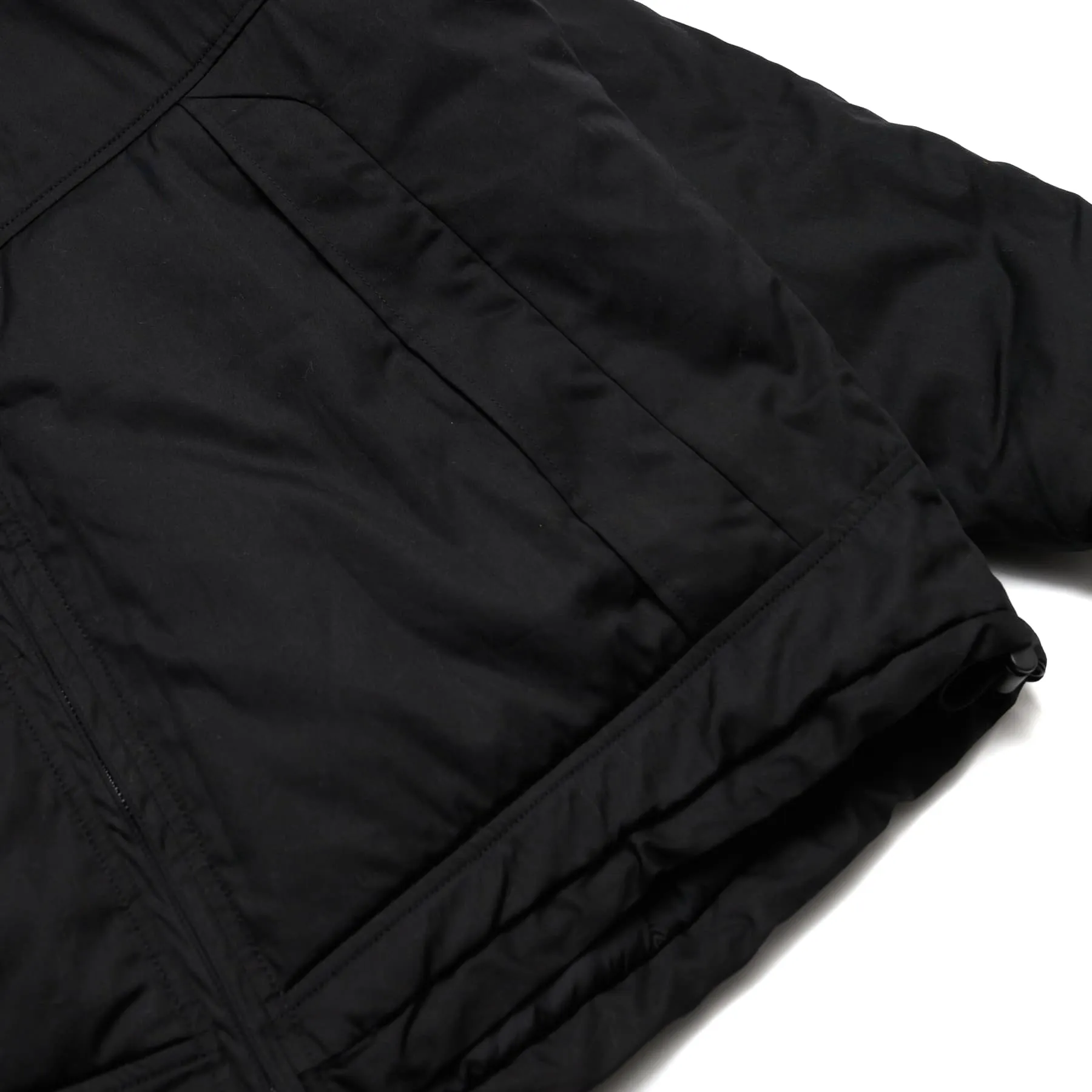 Cotton Nylon Padded Jacket - Black