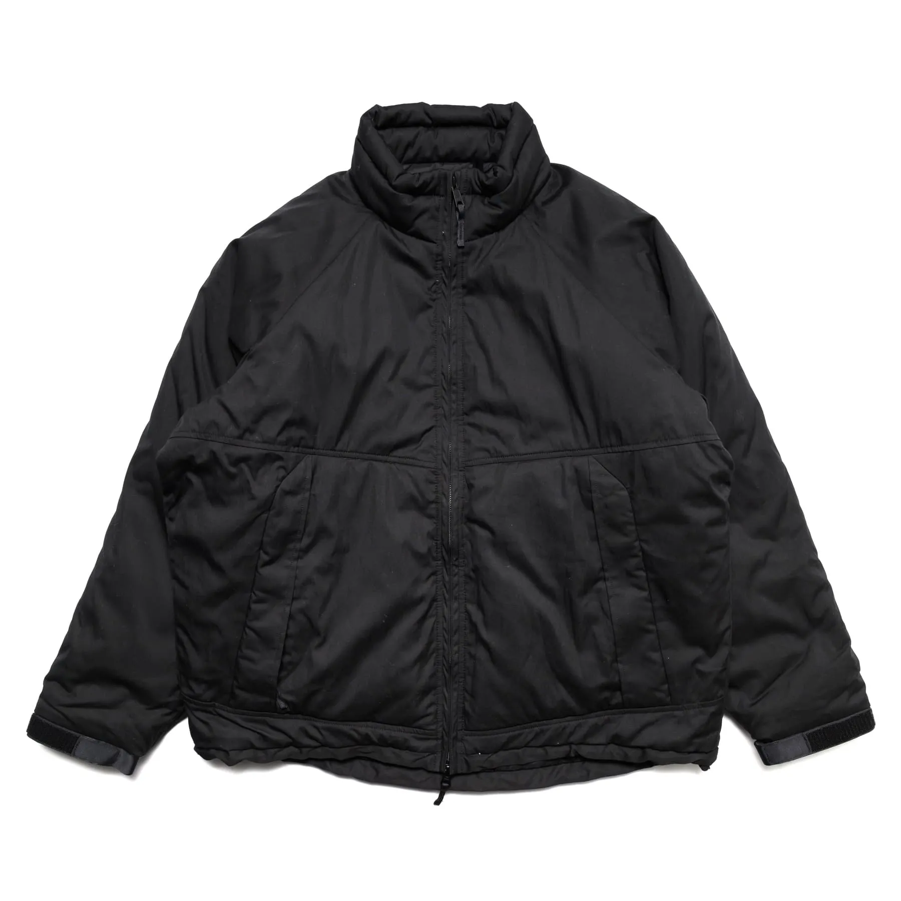 Cotton Nylon Padded Jacket - Black