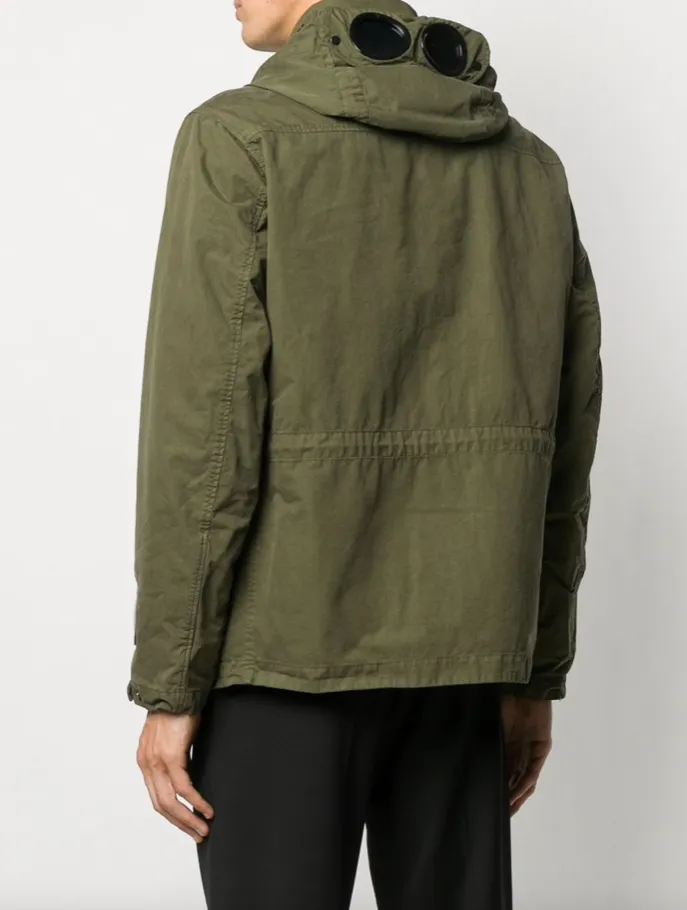C.P. Company Mens Hooded Jacket with Google Lens Technology - Stylish and Functional Outerwear