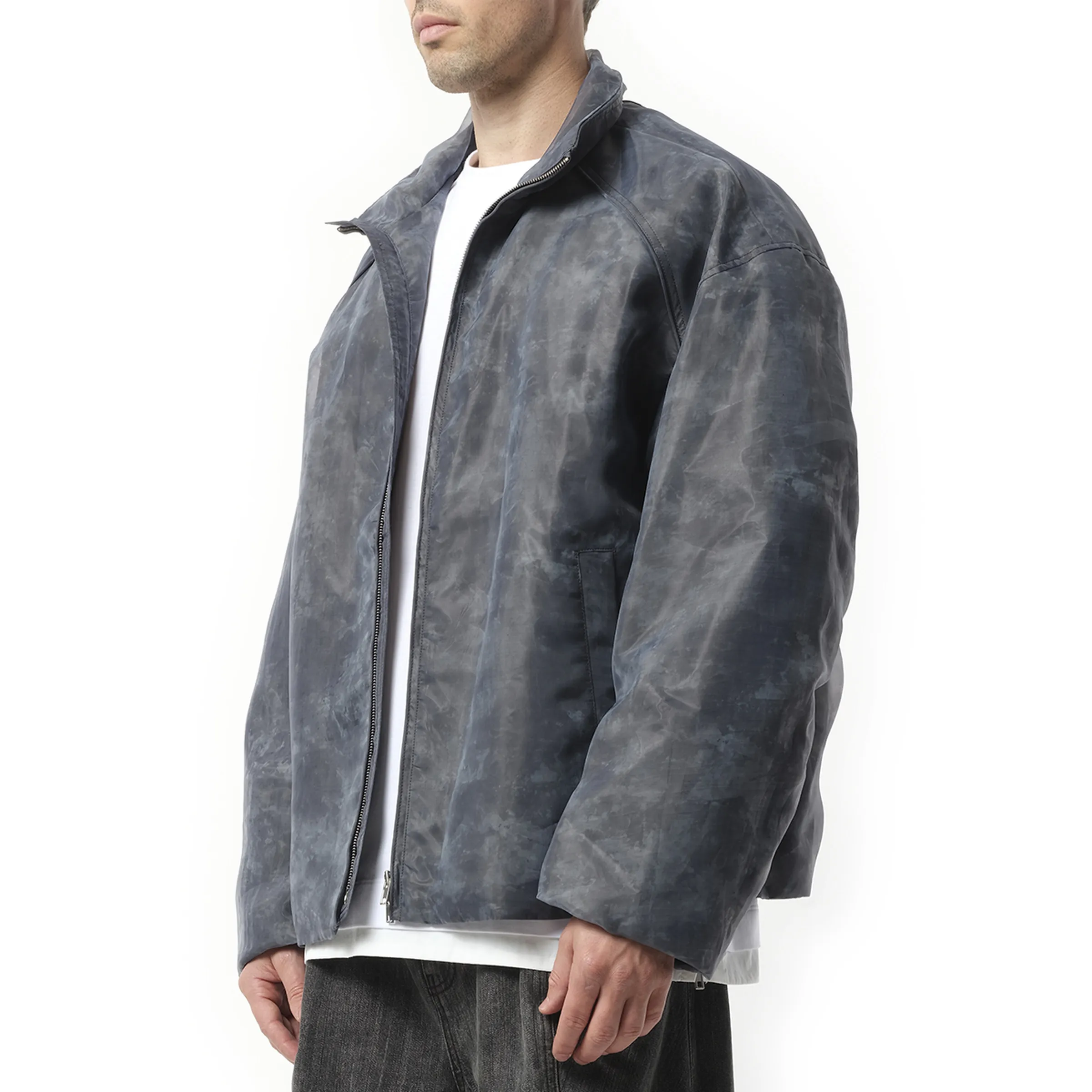 Cropped Vest Layered Reversible Utility Jumper in Black