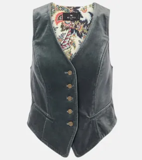 Etro Velvet vest