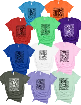 Grade Level sublimated typography shirt