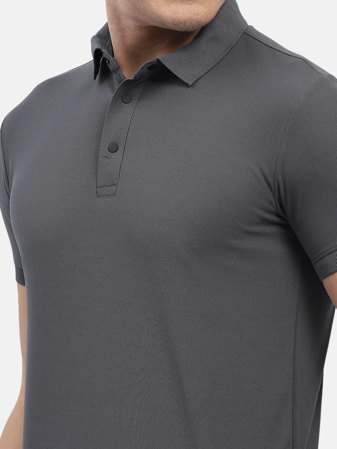Hummel Jaye Men Grey B2B Poly Polo