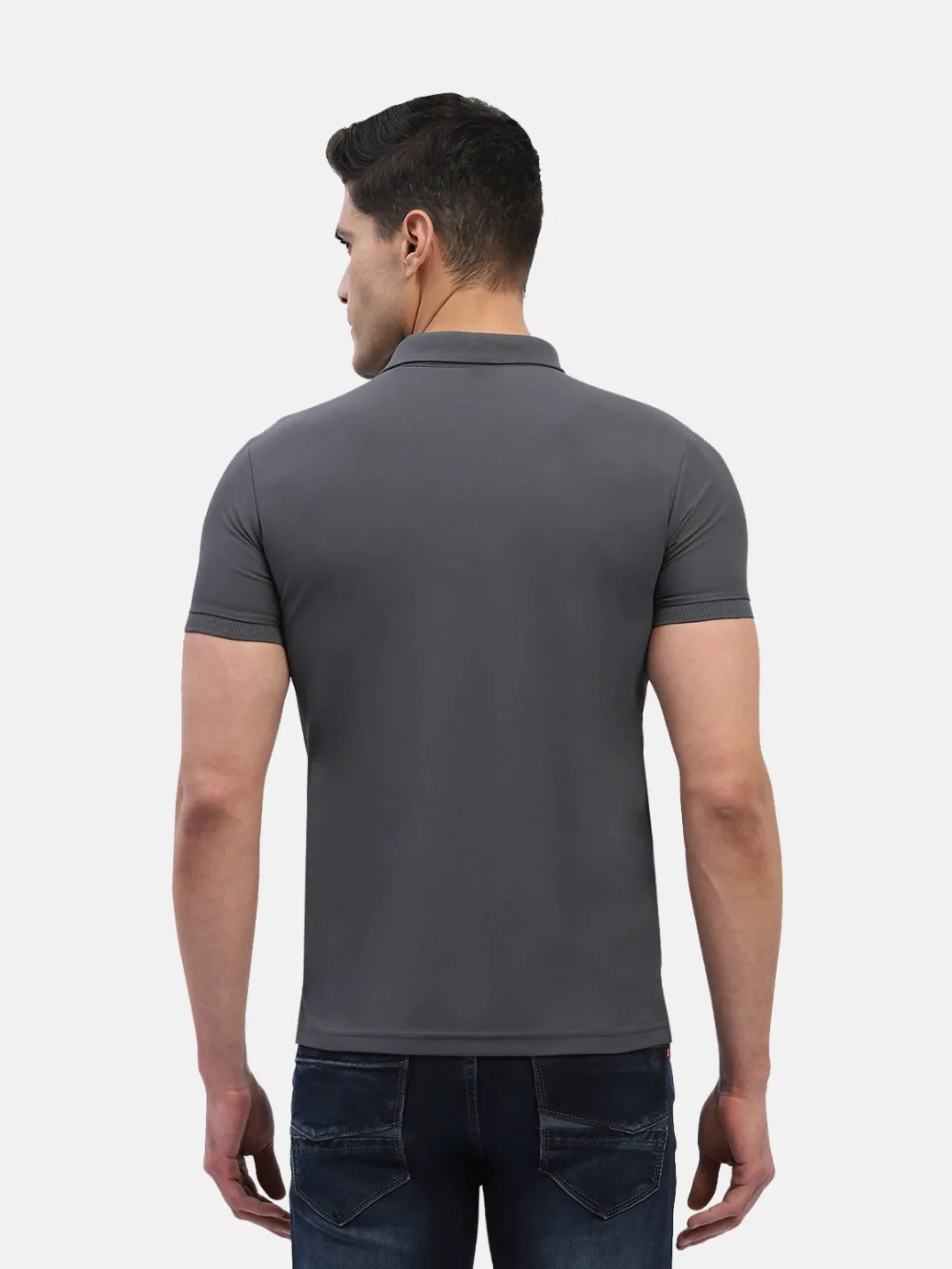 Hummel Jaye Men Grey B2B Poly Polo