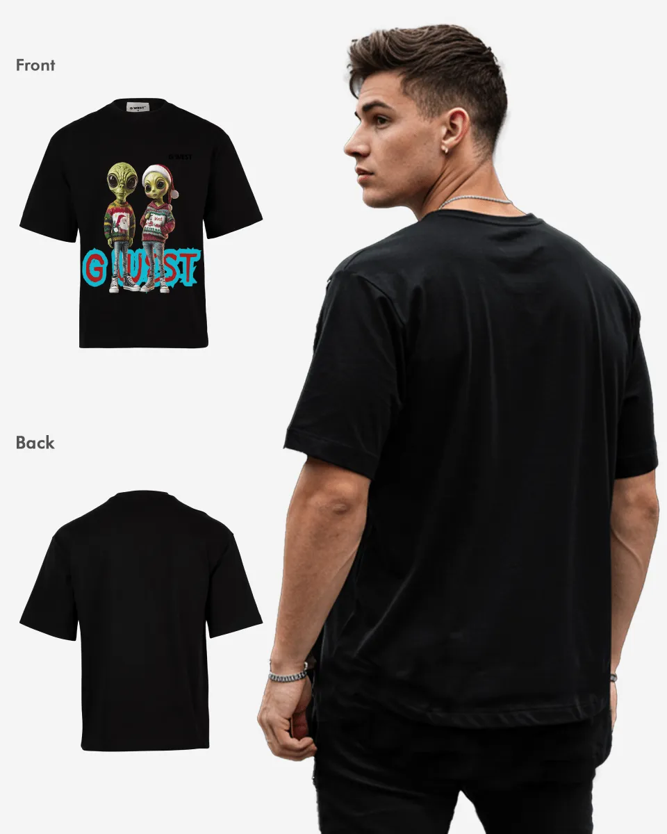Interstellar Christmas Oversized  Tshirt