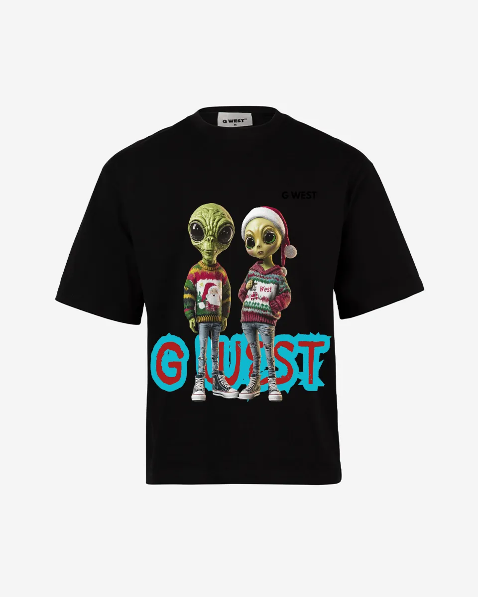 Interstellar Christmas Oversized  Tshirt