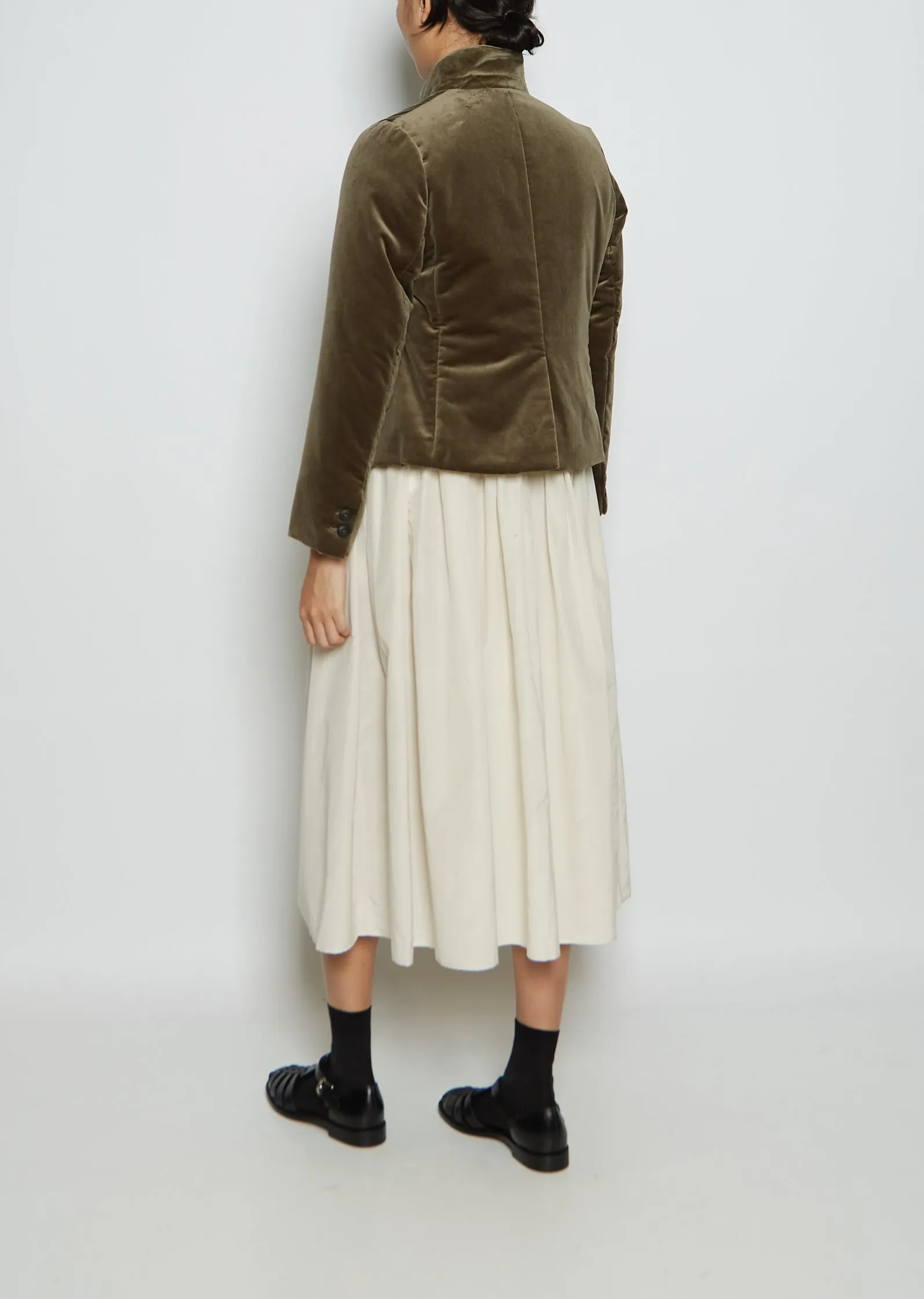 Jane Padded Cotton Velvet Jacket