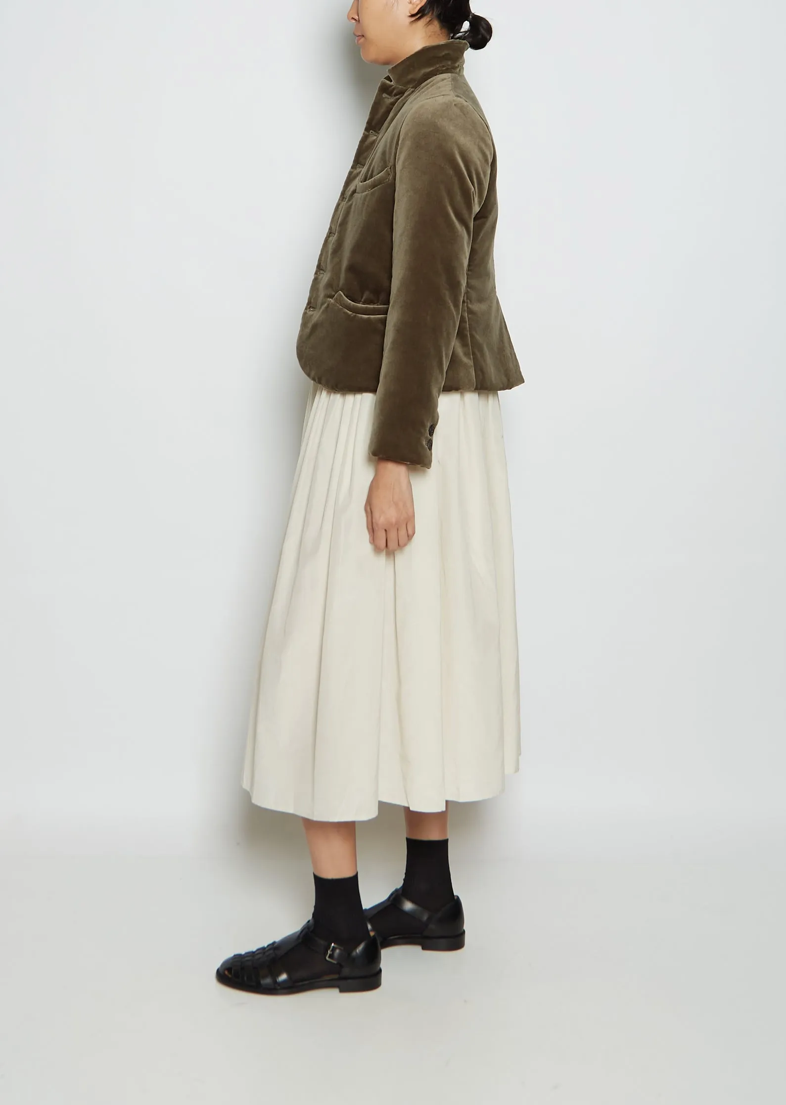 Jane Padded Cotton Velvet Jacket