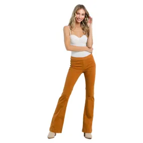 Jelly Jeans Mid Rise Caramel Pull On Flare Pants ALL SIZES S, M, L, XL
