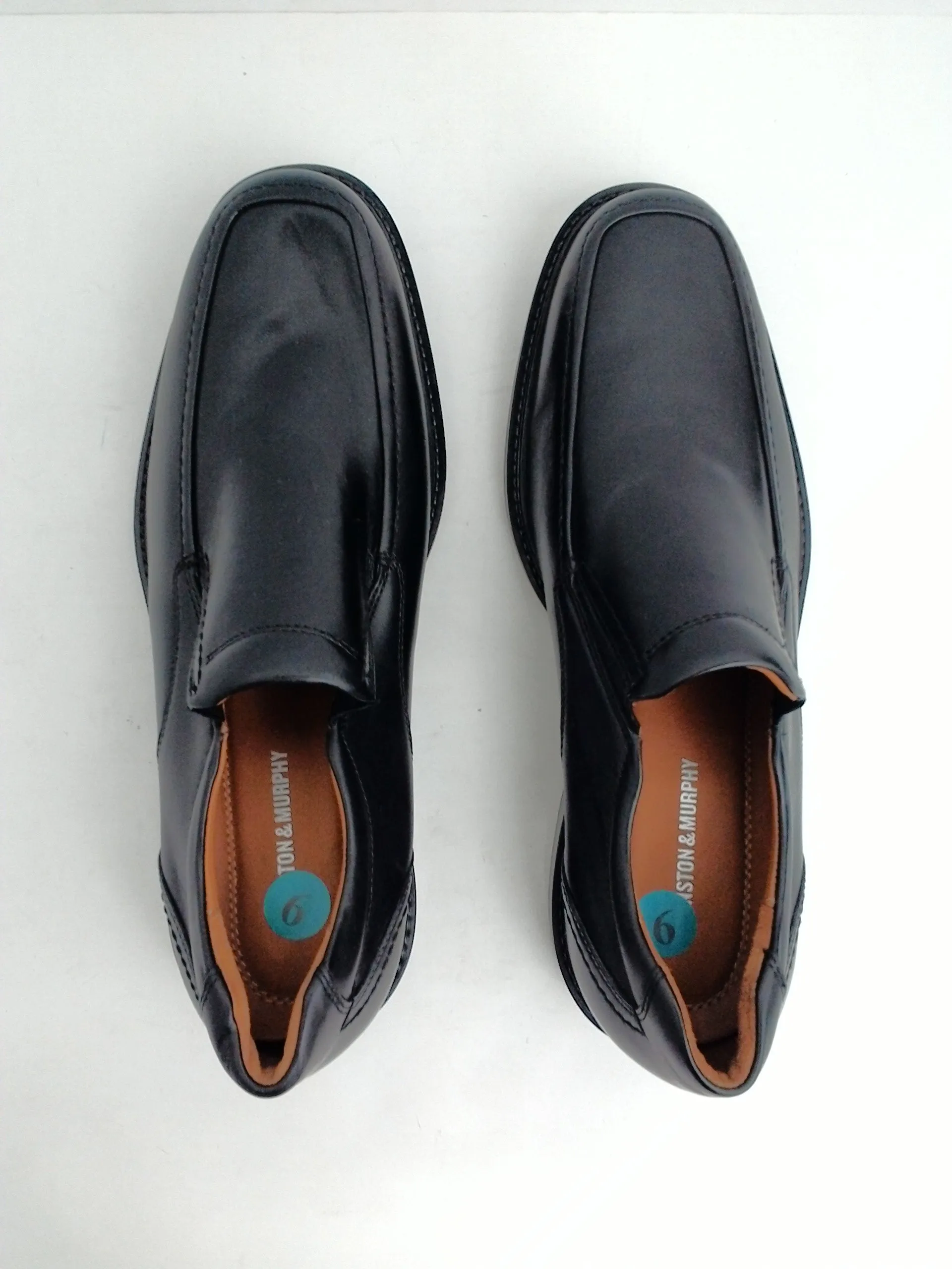 Johnson & Murphy Men's Black Leather Tabor Loafers Size 9 M