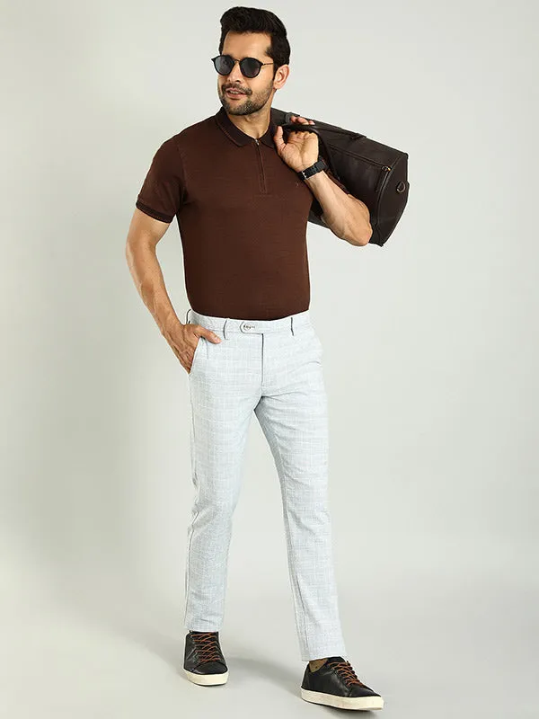 Men Brooklyn Fit Cotton Blend Trouser