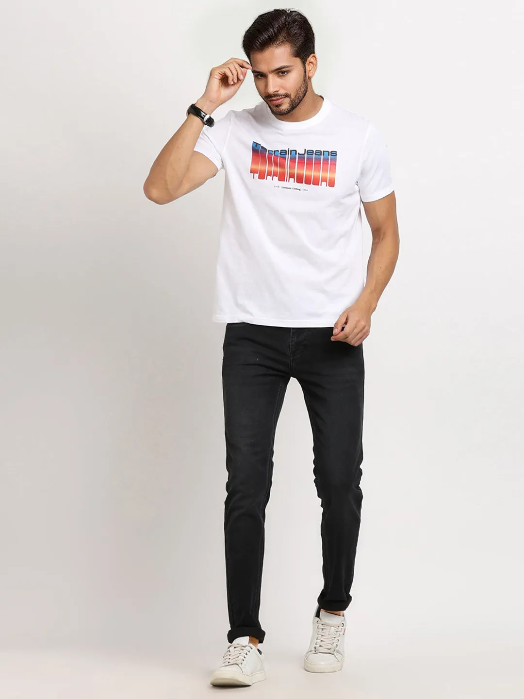Men Graphic Crew Neck T-Shirt