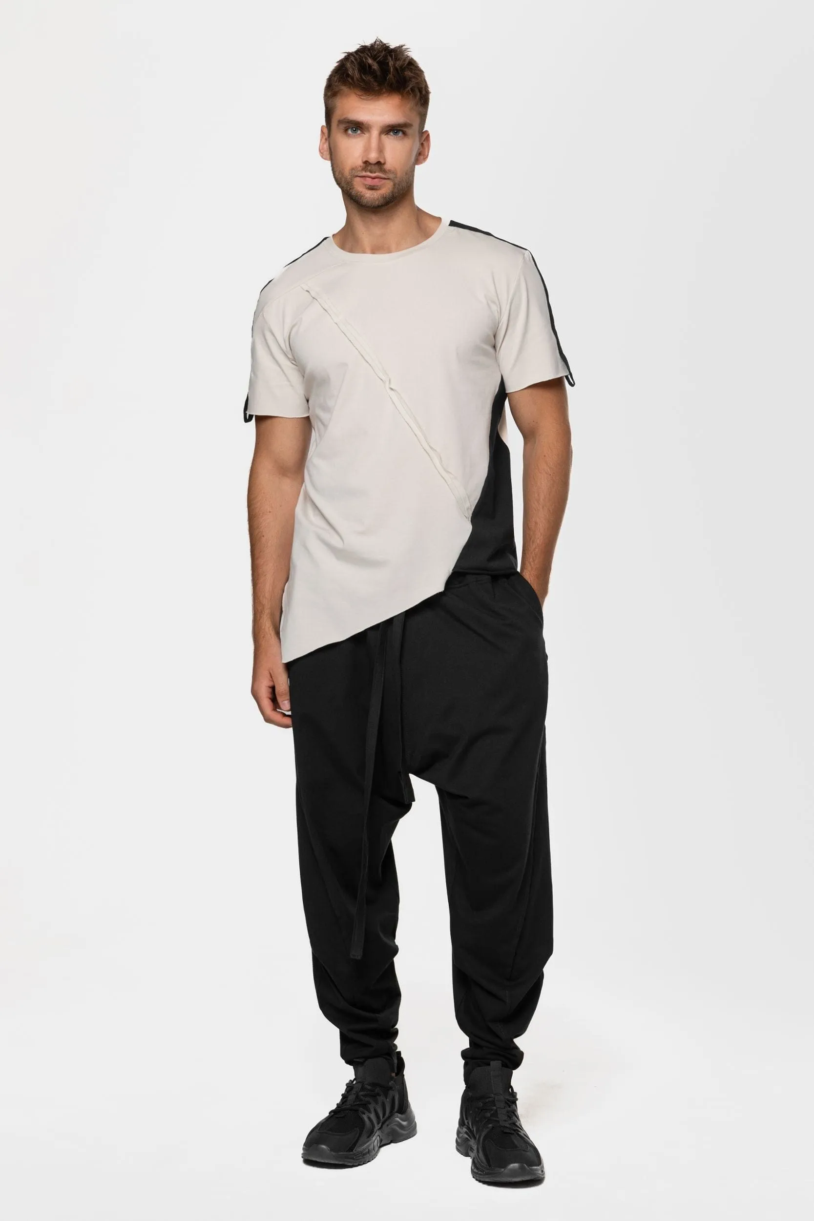 Stylish Monochrome Harem Pants: Effortlessly Chic and Comfortable