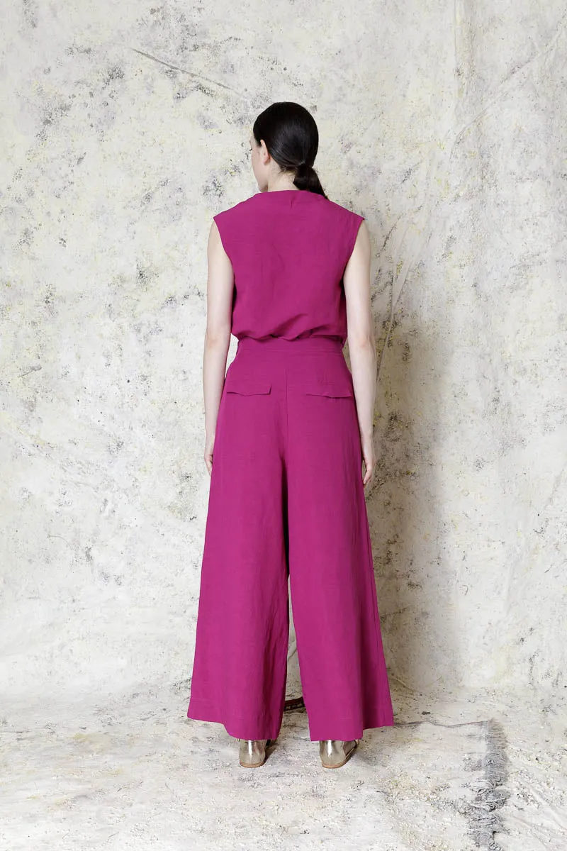 Neirami Wide leg Pleated Trouser