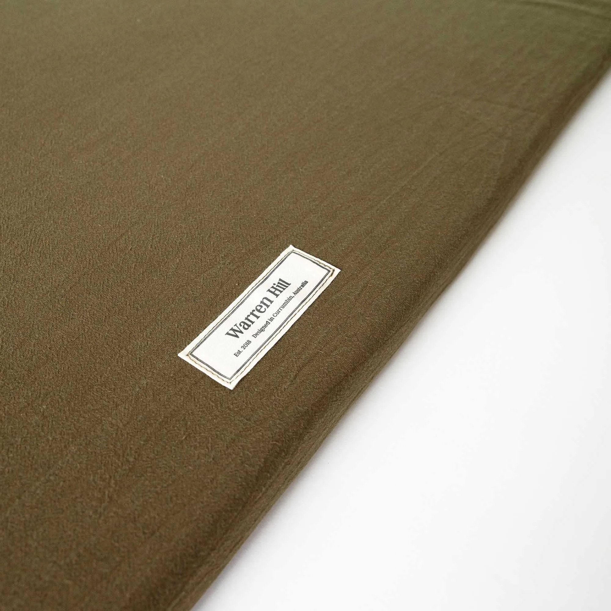 Olive Cotton Padded Play Mat | Memory Foam Comfort & Machine Washable Cover