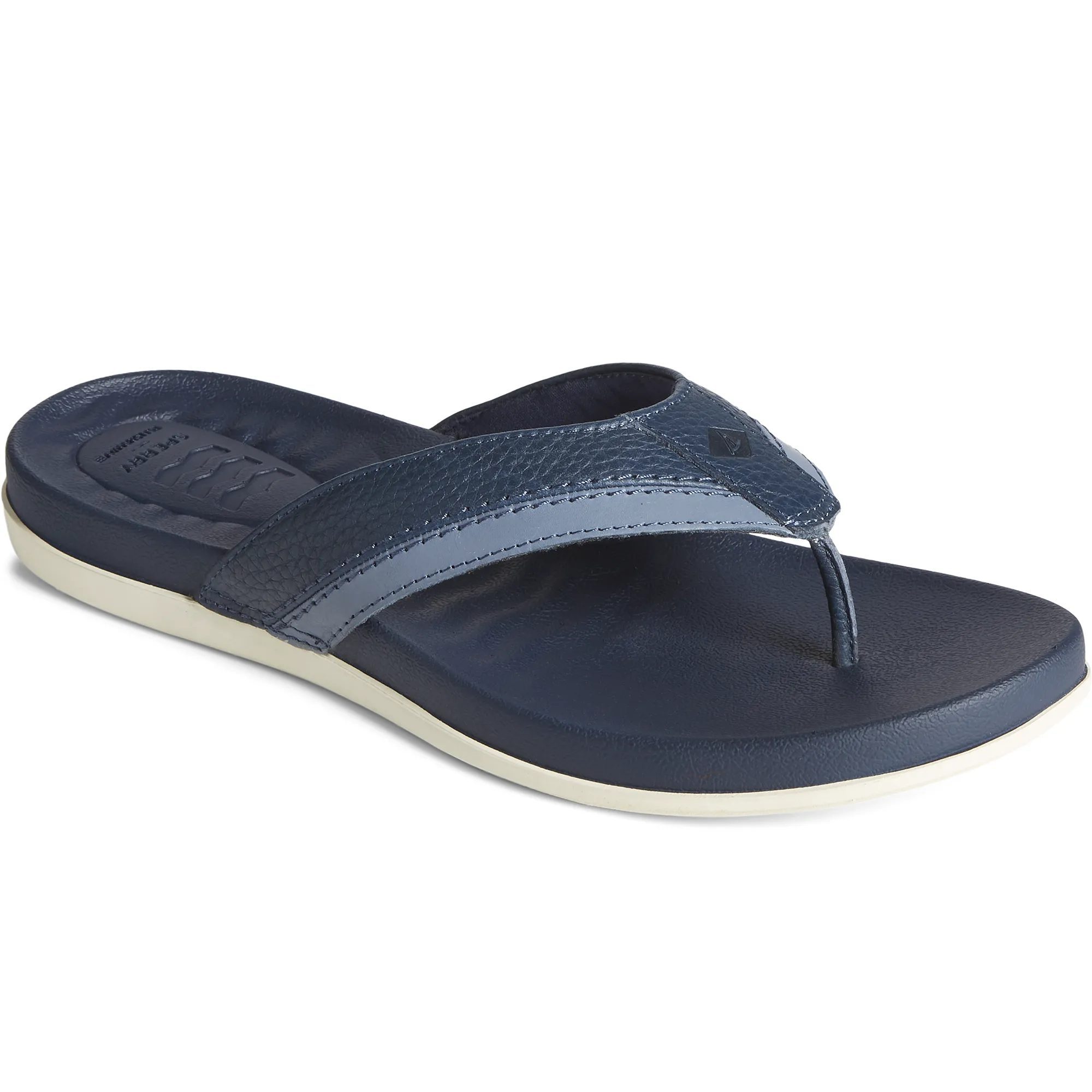 Navy Sperry Mens Plushwave Dock Thong Flip Flops - Comfortable and Stylish Footwear (Model: STS24251)