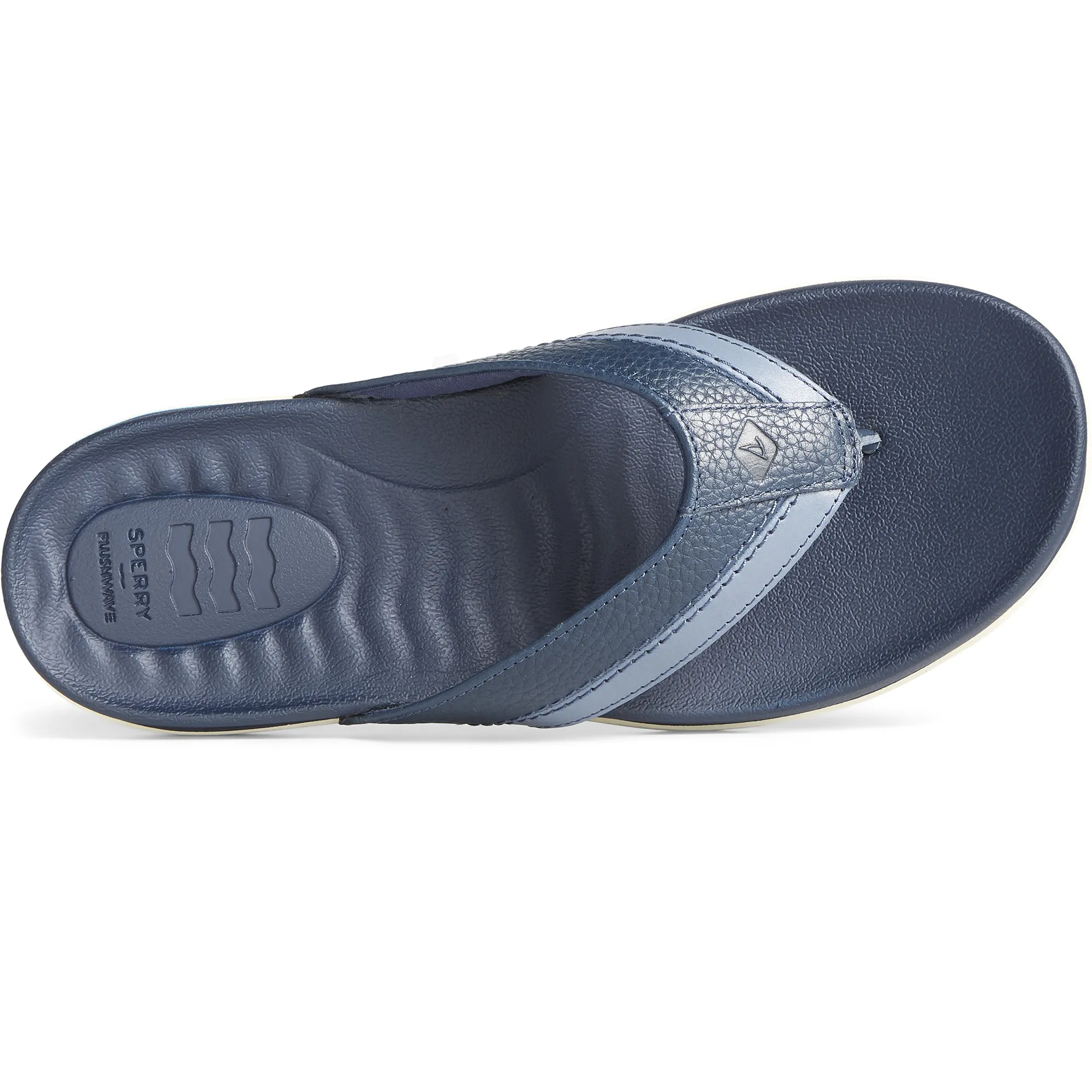 Navy Sperry Mens Plushwave Dock Thong Flip Flops - Comfortable and Stylish Footwear (Model: STS24251)