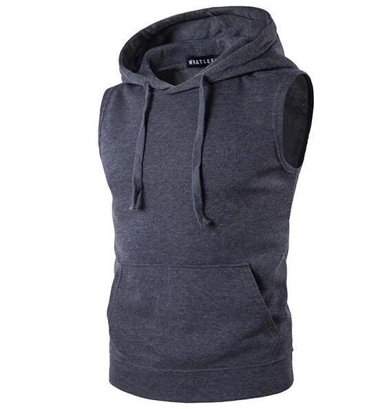 Sportwear Lifestyle Pullover Sleeveless Hoodie for Men