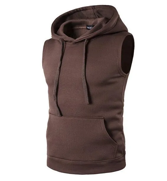 Sportwear Lifestyle Pullover Sleeveless Hoodie for Men