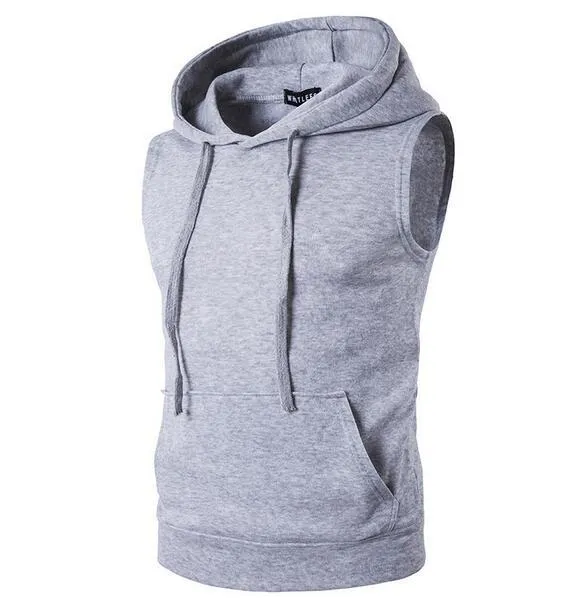 Sportwear Lifestyle Pullover Sleeveless Hoodie for Men