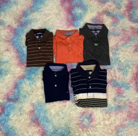 TOMMY HILFIGER MEN'S 3 BUTTON T-SHIRT'S - 11 PIECES