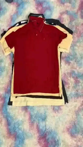 TOMMY HILFIGER MEN'S 3 BUTTON T-SHIRT'S - 11 PIECES