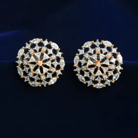 Tops/Studs Zircon/AD Earring 9016-100