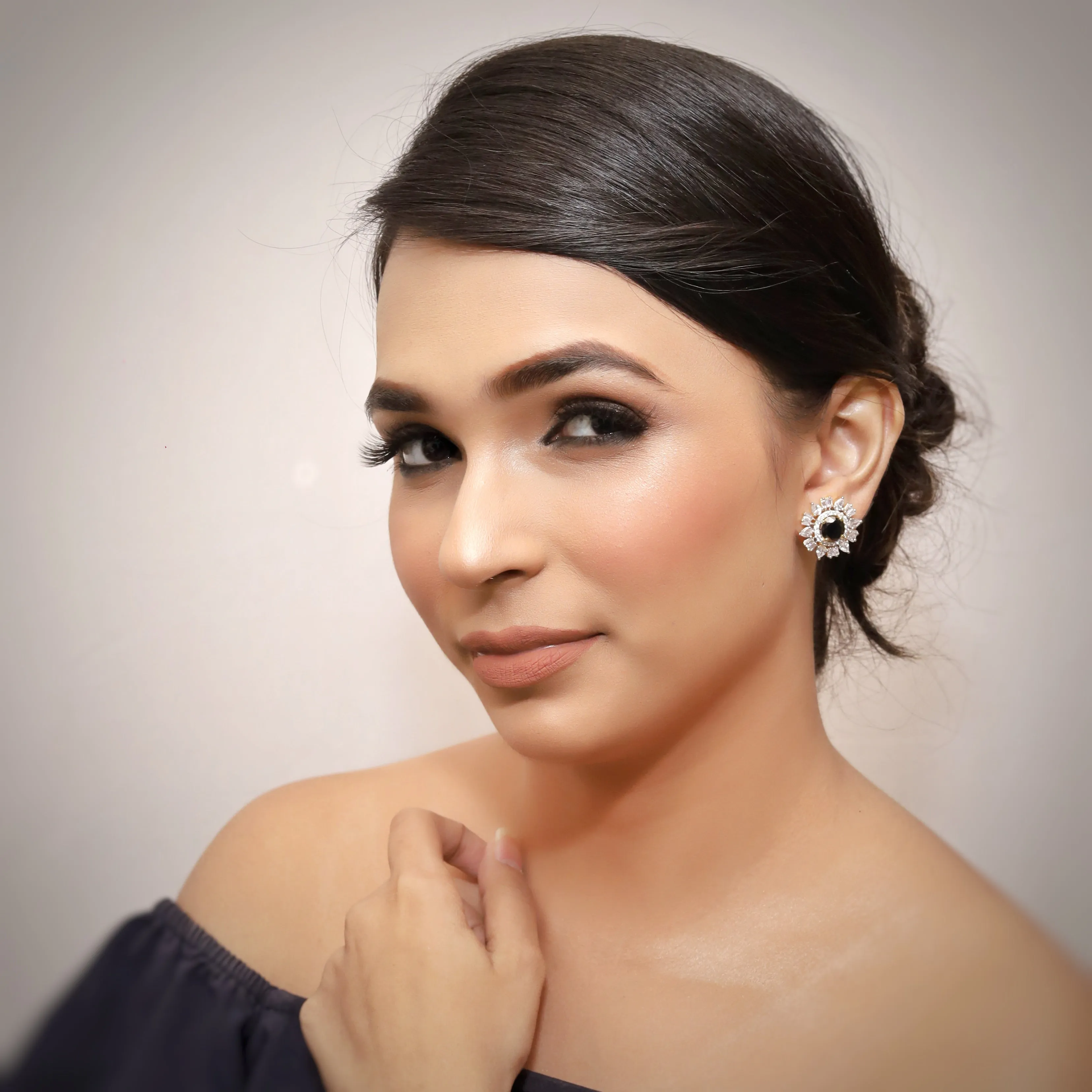 Tops/Studs Zircon/AD Earring 9043-100