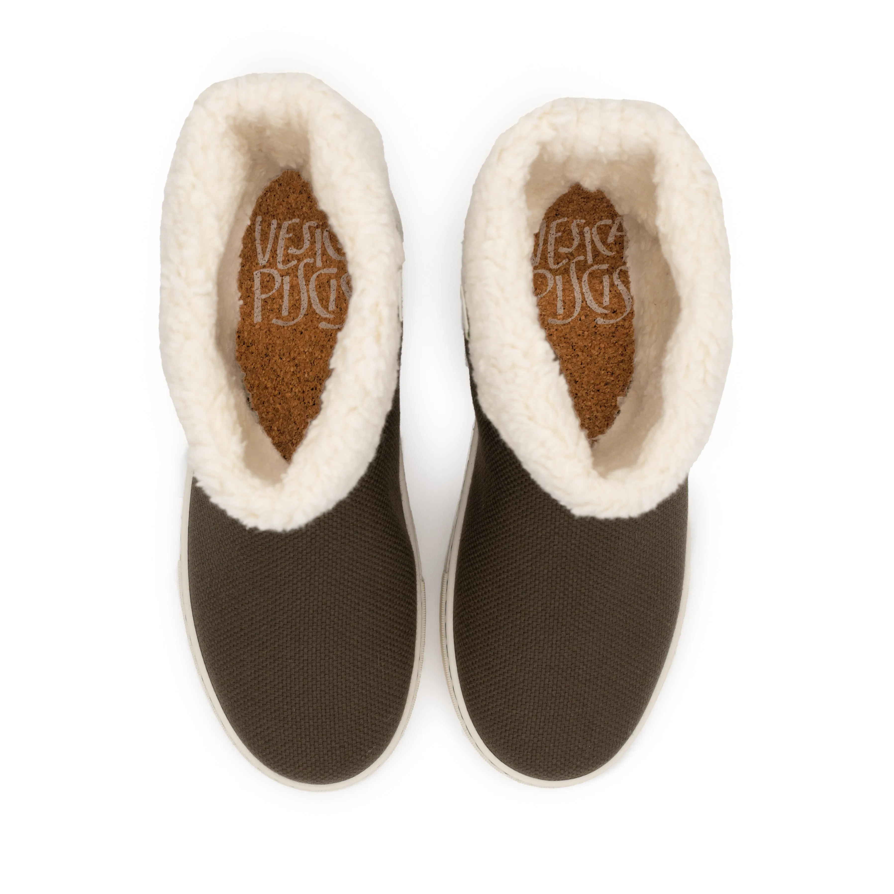 Vegan winter bootie khaki JID004