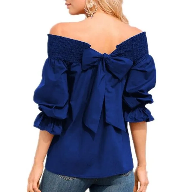 Women Solid Off Shoulder T-Shirts